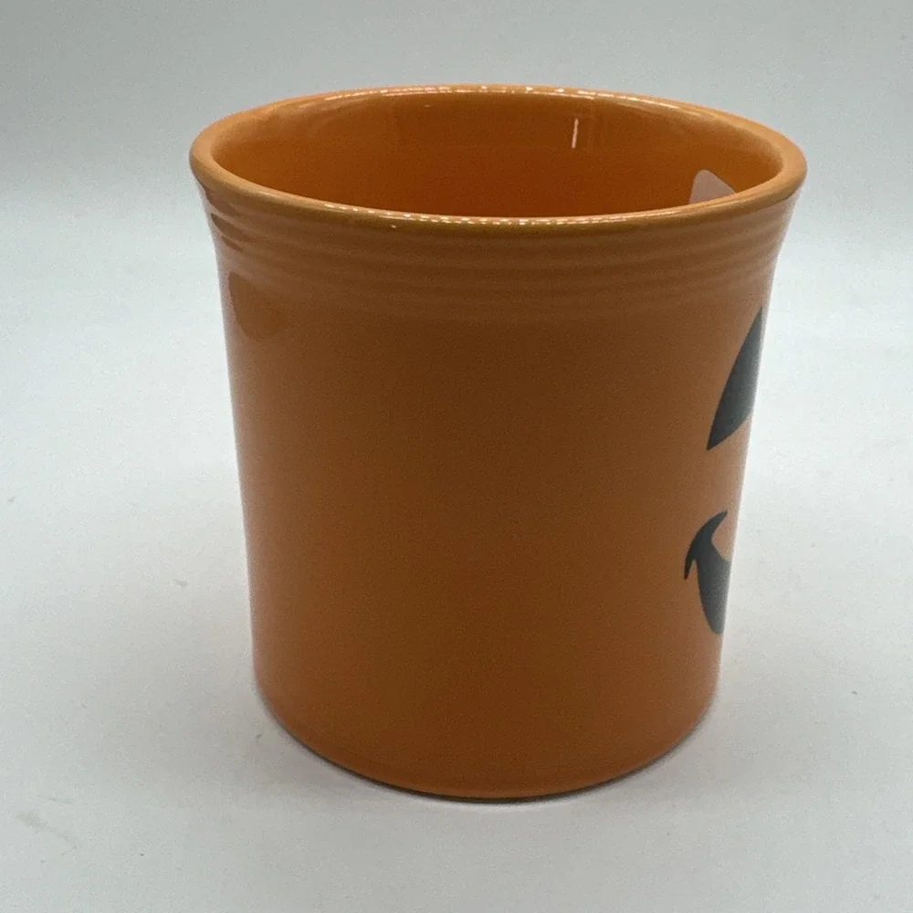 NEW Fiesta retired Happy Pumpkin Halloween Java Mug Fiestaware tangerine